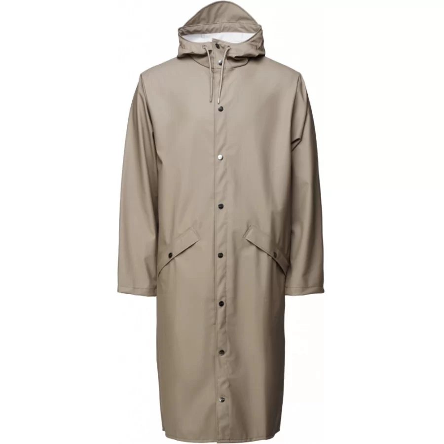 RAINS ”Curve Jacket” SHINY  w/ waterproof zipper and tie belt