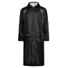 LYNGSØE ”LR8018” lang SORT regnfrakke (125 cm), letvægt