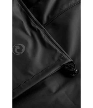 LYNGSOE "RC1357" rain jacket BLACK in OEKO-TEX certified Recycled PET (plastic)