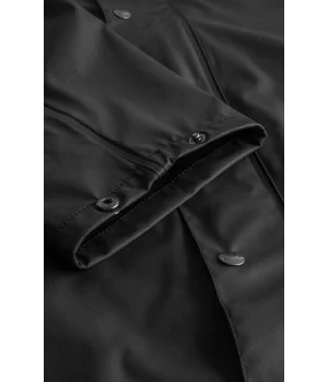 LYNGSOE "RC1357" rain jacket BLACK in OEKO-TEX certified Recycled PET (plastic)