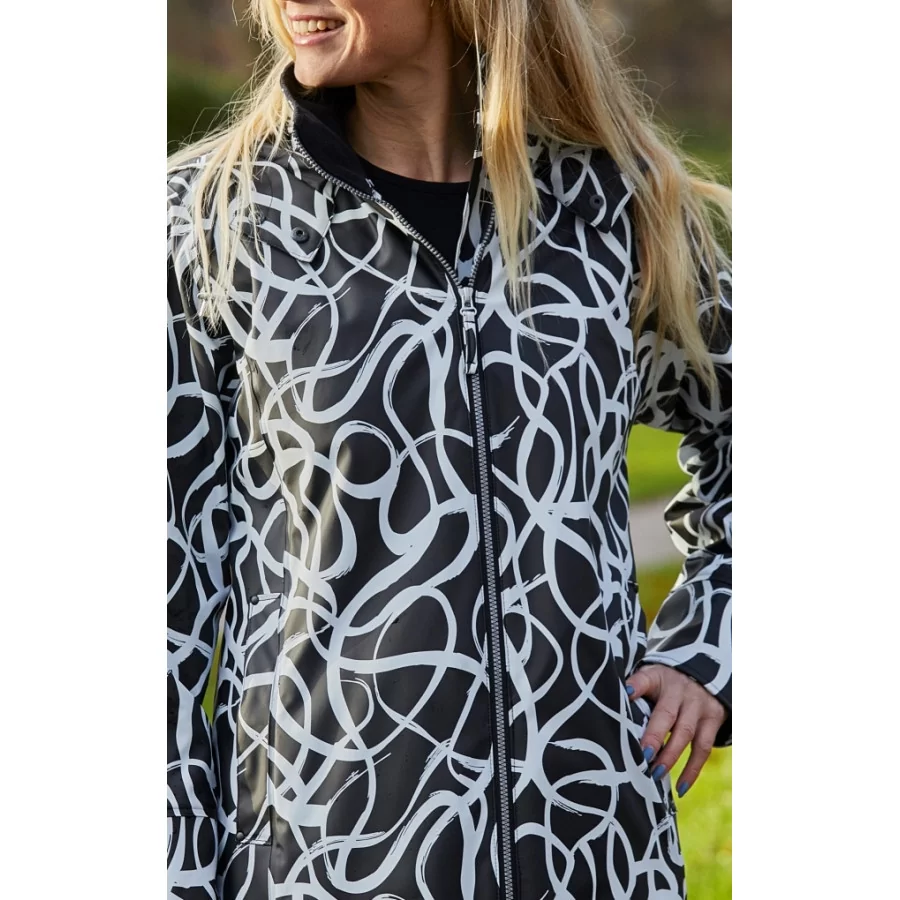 DANWEAR "Swept 24300" fully lined women's raincoat, A-shaped
