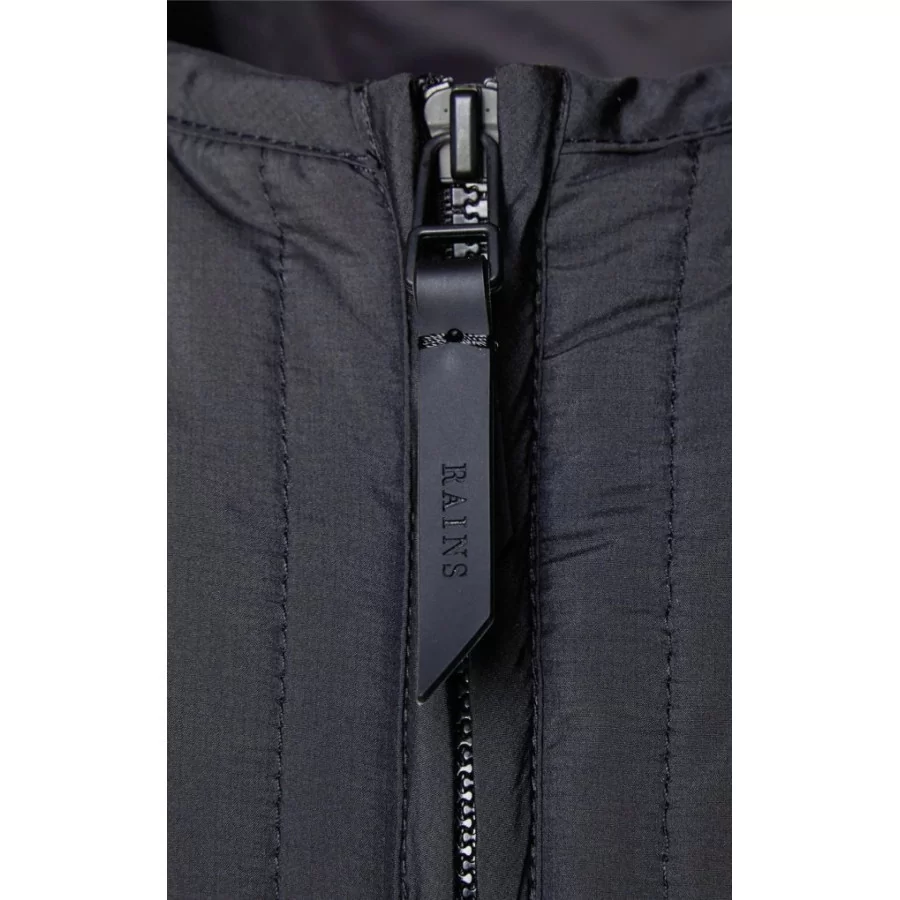 RAINS ”Liner Vest” BLACK thermal vest w/ zipper & pockets