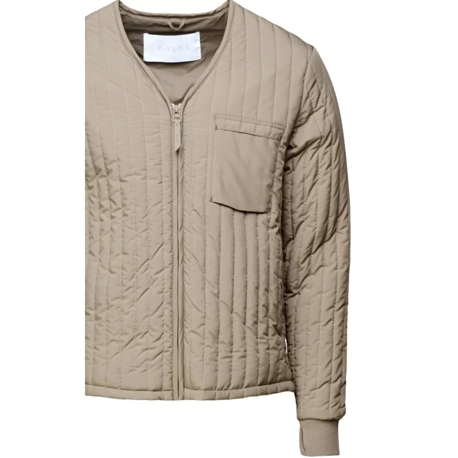 RAINS ”Liner Jacket” thermal jacket w/ V-neck, zipper & pockets