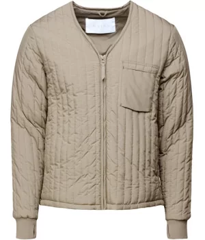 RAINS ”Liner Jacket” thermal jacket w/ V-neck, zipper & pockets
