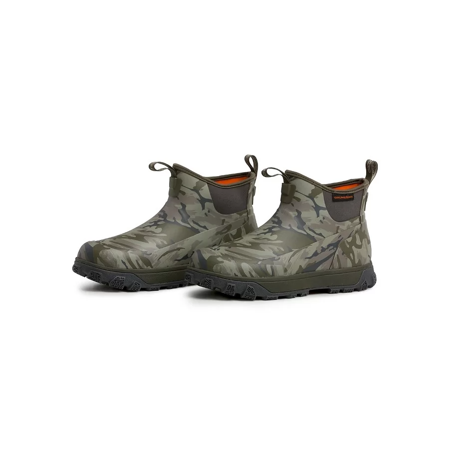 GRUNDÉNS ”Deviation Ankle Boot" CAMO kort gummistøvle til fiskeri og sejlads
