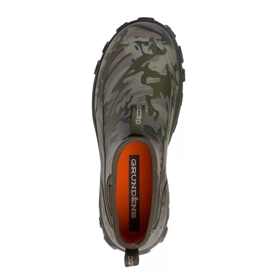 GRUNDÉNS ”Deviation Ankle Boot" CAMO kort gummistøvle til fiskeri og sejlads
