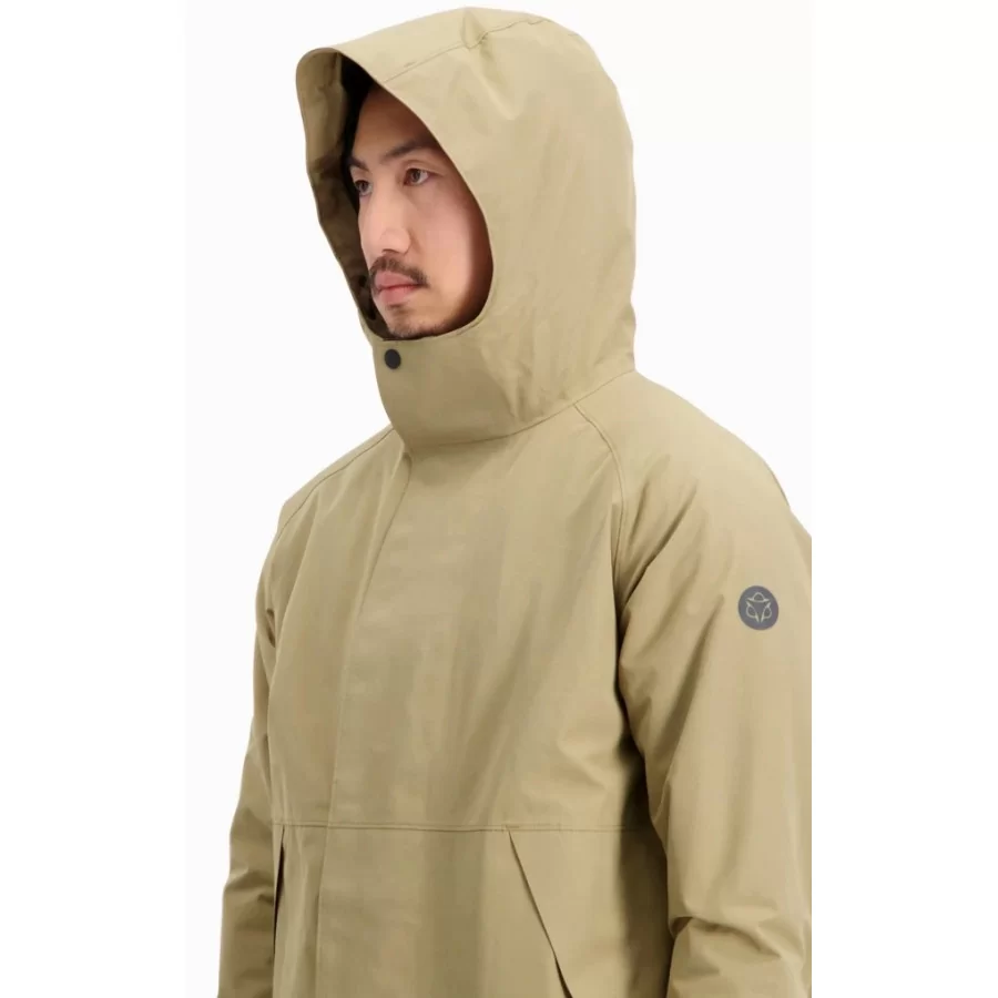 AGU ”City Slick 10.000” lang BEIGE regnfrakke, åndbar