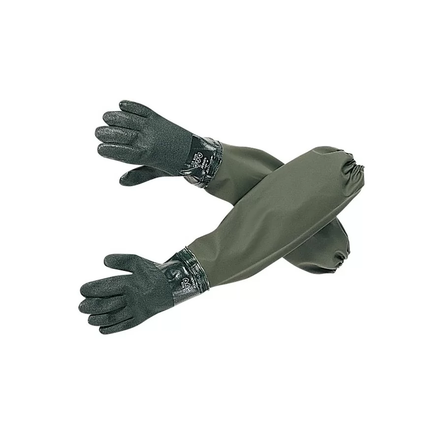OCEAN ærmehandsker Menton Pro 65 cm / Lange gummihandsker, beskyttelseshandsker i 325 g PVC/polyester