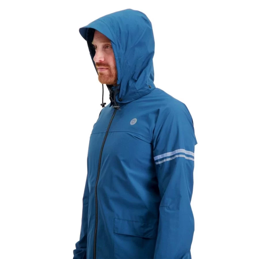 AGU "Original" TEAL BLUE bike rain suit, ergonomic, BEST IN TEST, breathable