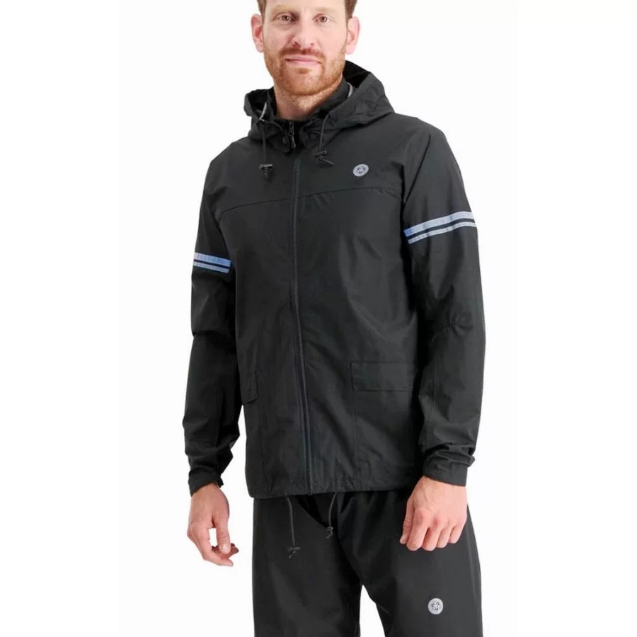 AGU "Original" SORT cykel regnsæt, ergonomisk, BEDST I TEST, ensfarvet