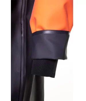Waterproof jacket with Neoprene cuffs