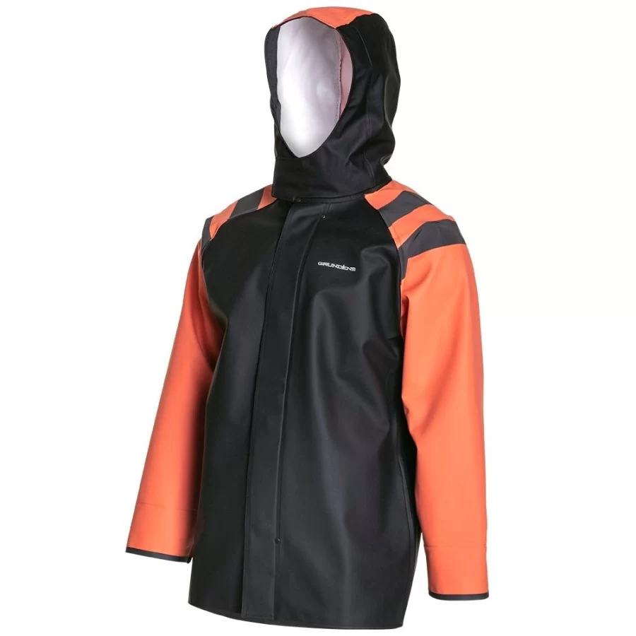 GRUNDÉNS "Balder 320" rain jacket with zipper and neoprene cuffs