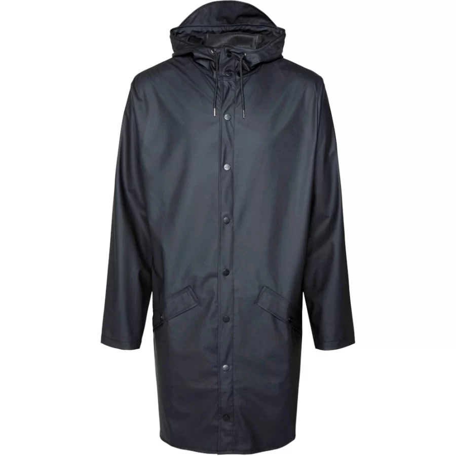 RAINS ”Long Jacket” lang regnjakke BASIS FARVER