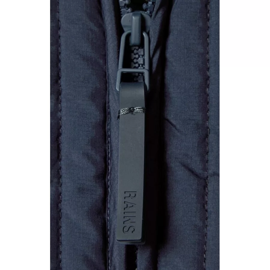 RAINS ”Liner Vest” NAVY BLUE thermal vest w/ zipper & pockets