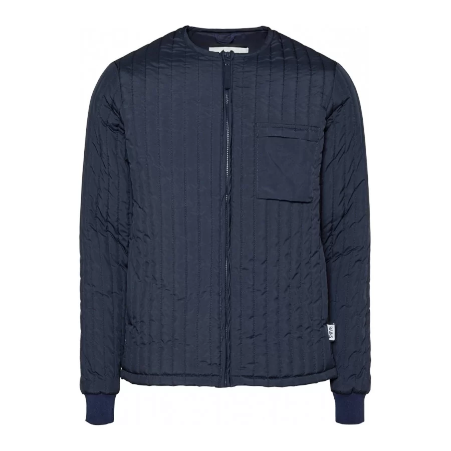 RAINS ”Liner Vest” NAVY BLUE thermal vest w/ zipper & pockets