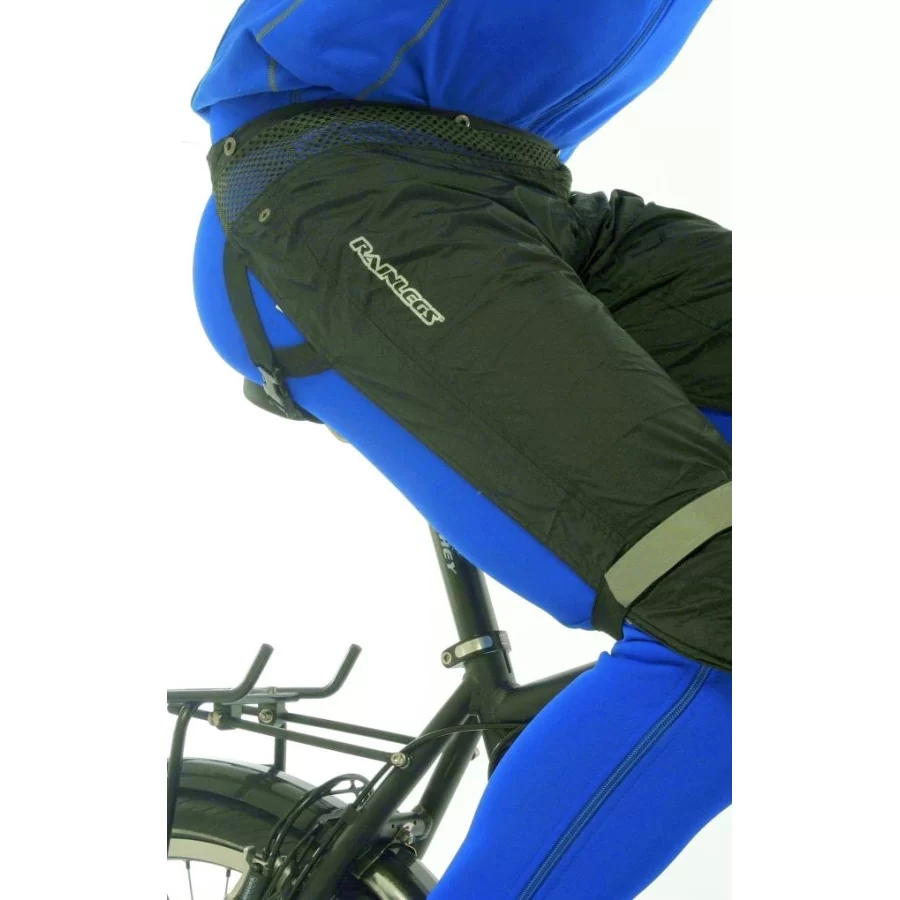 RAINLEGS ride chaps / cykel chaps regnbukser SORT