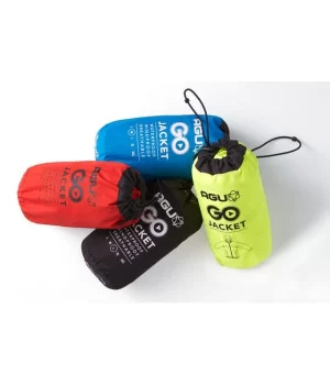 AGU "Go" light bike rain jacket in a bag, several colors
