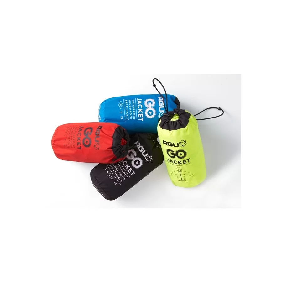 AGU "Go" light bike rain jacket in a bag, several colors
