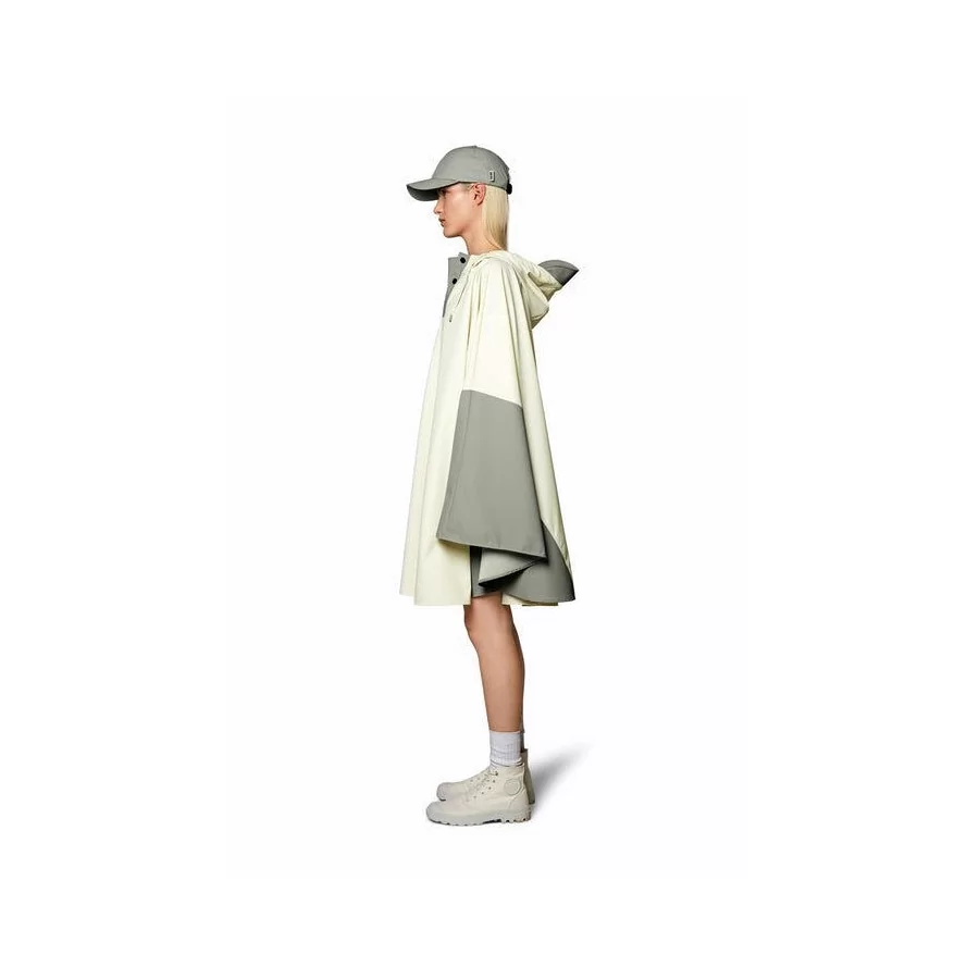 RAINS poncho "Cape" versatile rain cover FOSSIL-CEMENT