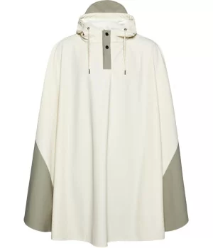 RAINS poncho ”Cape” alsidigt regnslag FOSSIL-CEMENT