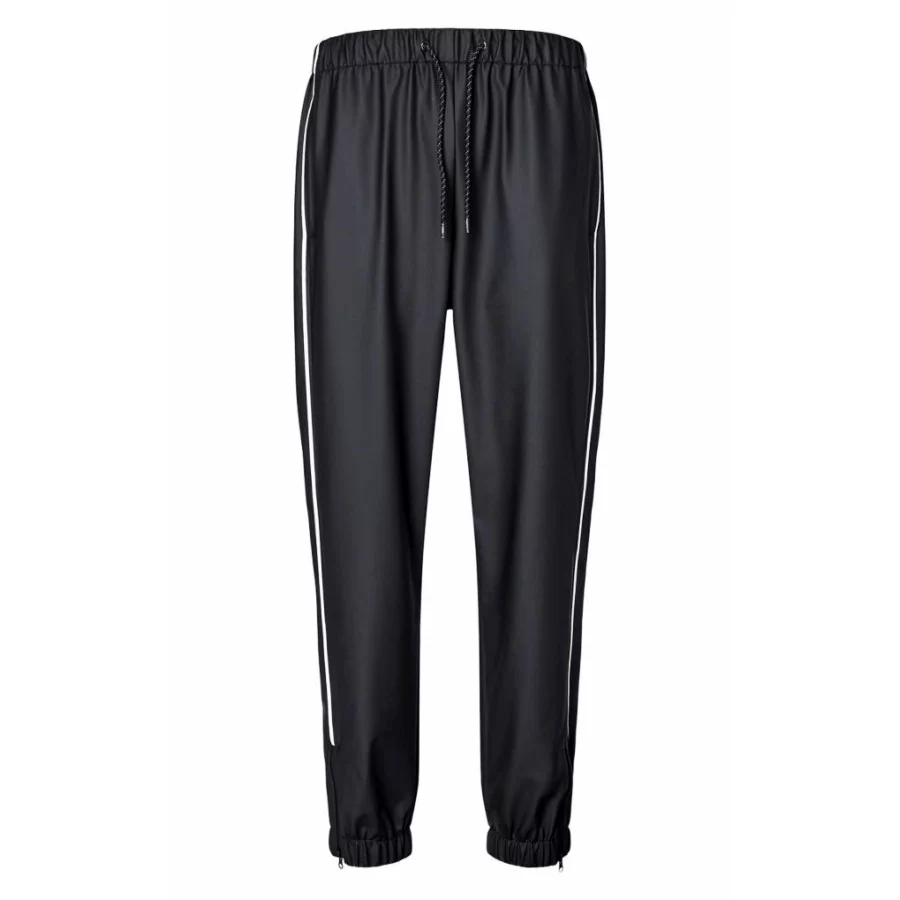 RAINS ”Pants Reflective” SORTE regnbukser med refleks striber