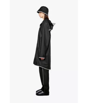 RAINS ”Long Jacket Reflective” lang regnjakke med reflekser