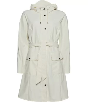 RAINS ”Curve Jacket” TAUBE, OLIVE & BLUSH ROSE rain jacket WOMEN w/ zipper & tie belt