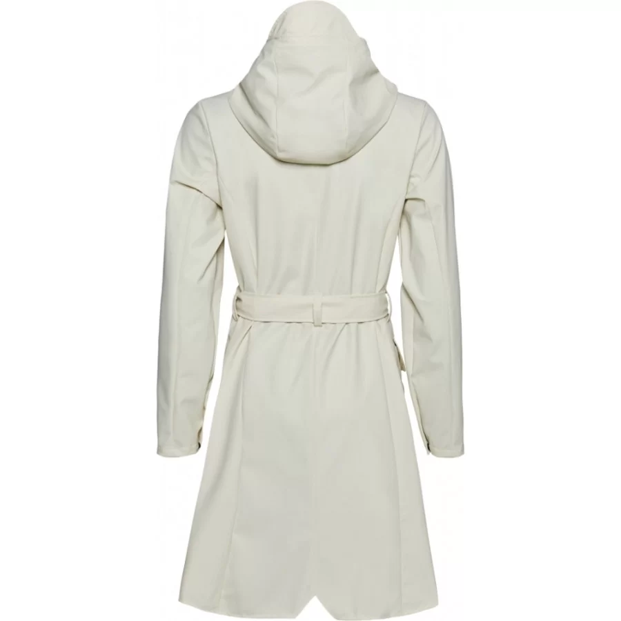 RAINS ”Curve Jacket” TAUBE, OLIVE & BLUSH ROSE rain jacket WOMEN w/ zipper & tie belt