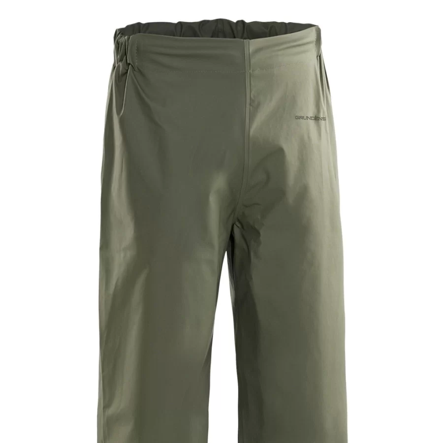 GRUNDENS "Bruka 210" rain pants / waterproof trousers GREEN 250 g PVC