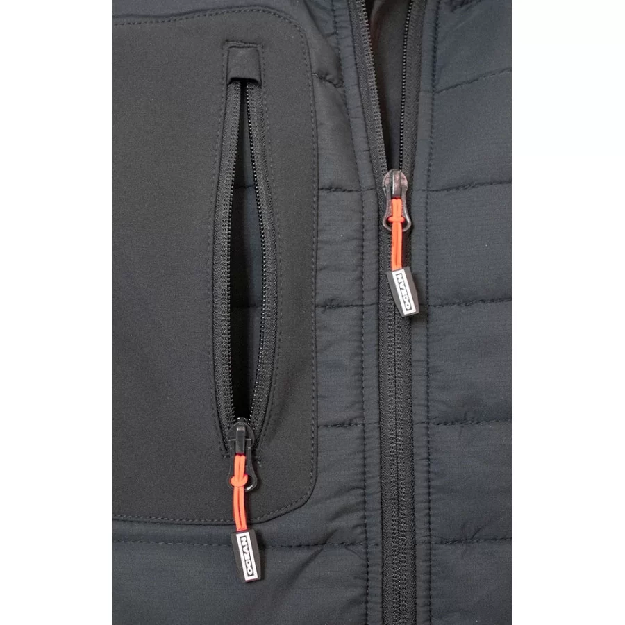 OCEAN "Outdoor Combi" jakke i Softshell-Termo SORT
