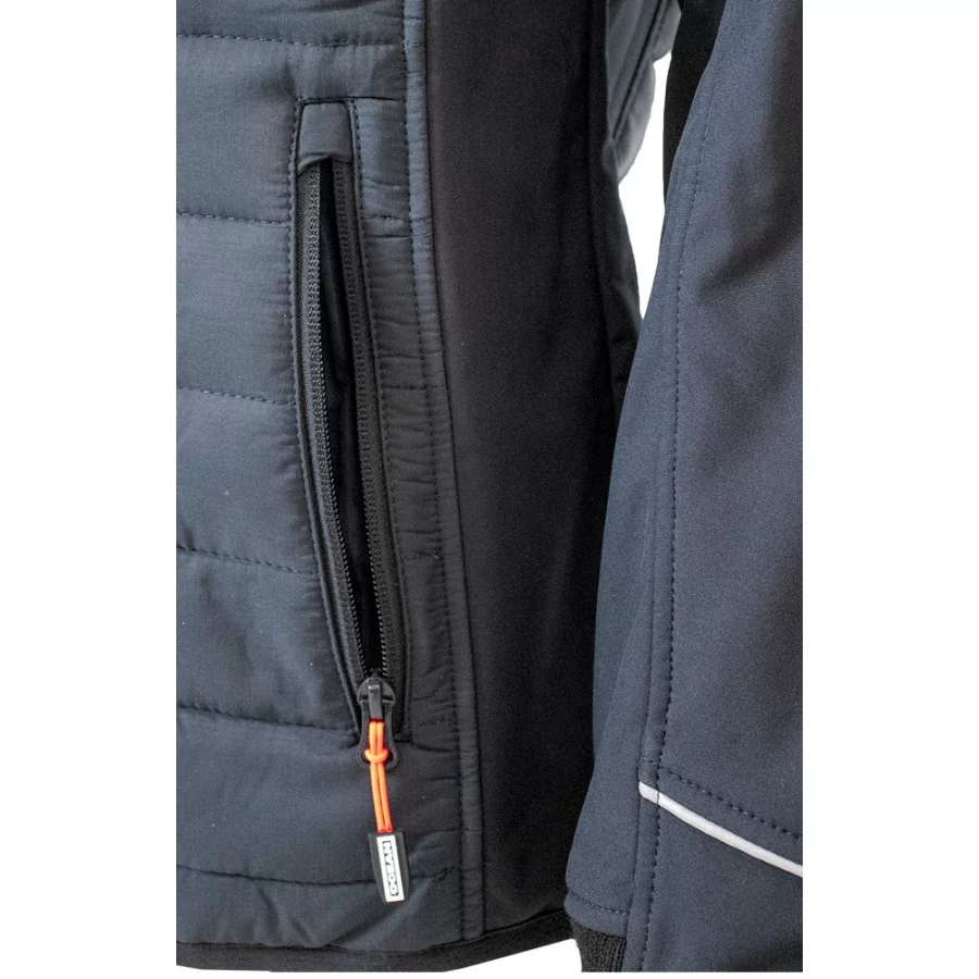 OCEAN "Outdoor Combi" jakke i Softshell-Termo SORT