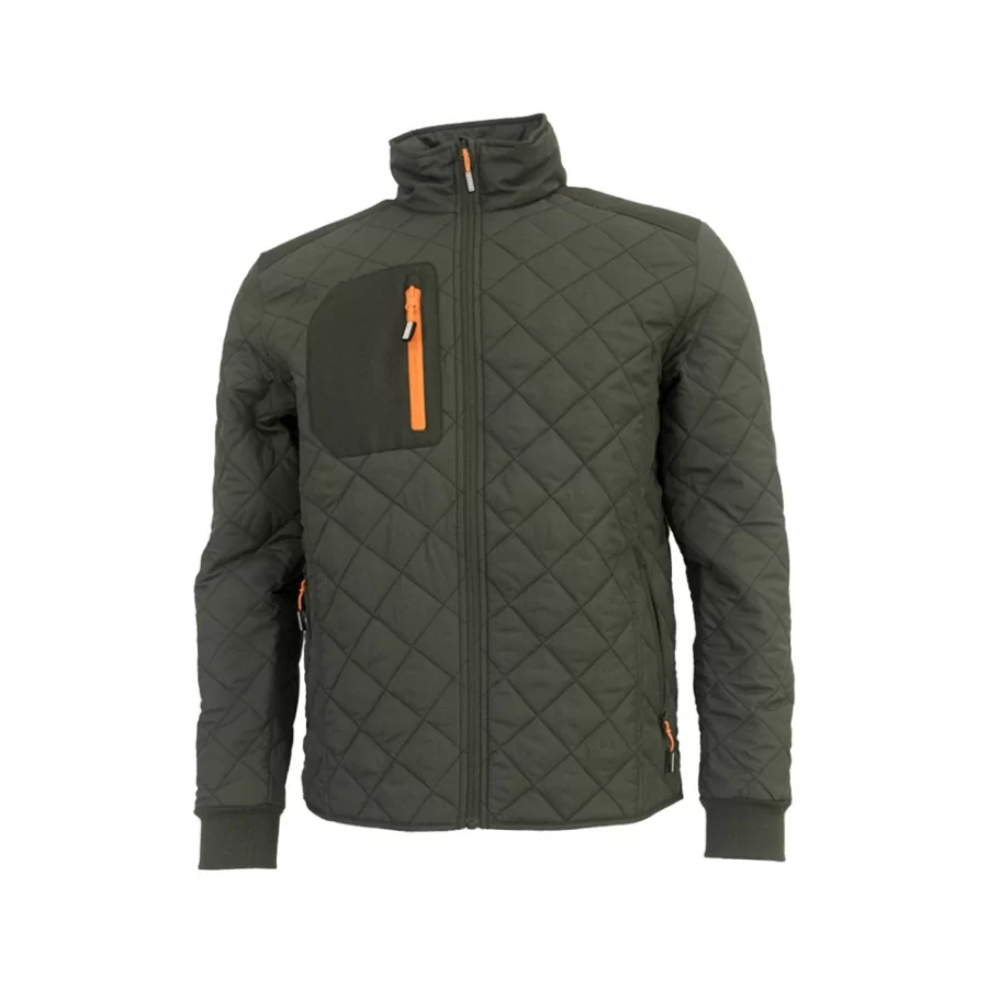 OCEAN thermal jacket MEN "Outdoor Quilt" NAVY BLUE with orange details