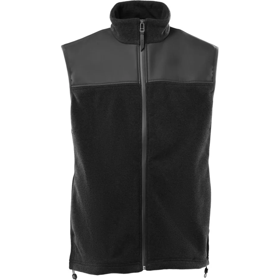 RAINS Fleece Vest GRØN, 2-lags fleece m/ PU-skuldre, UNISEX