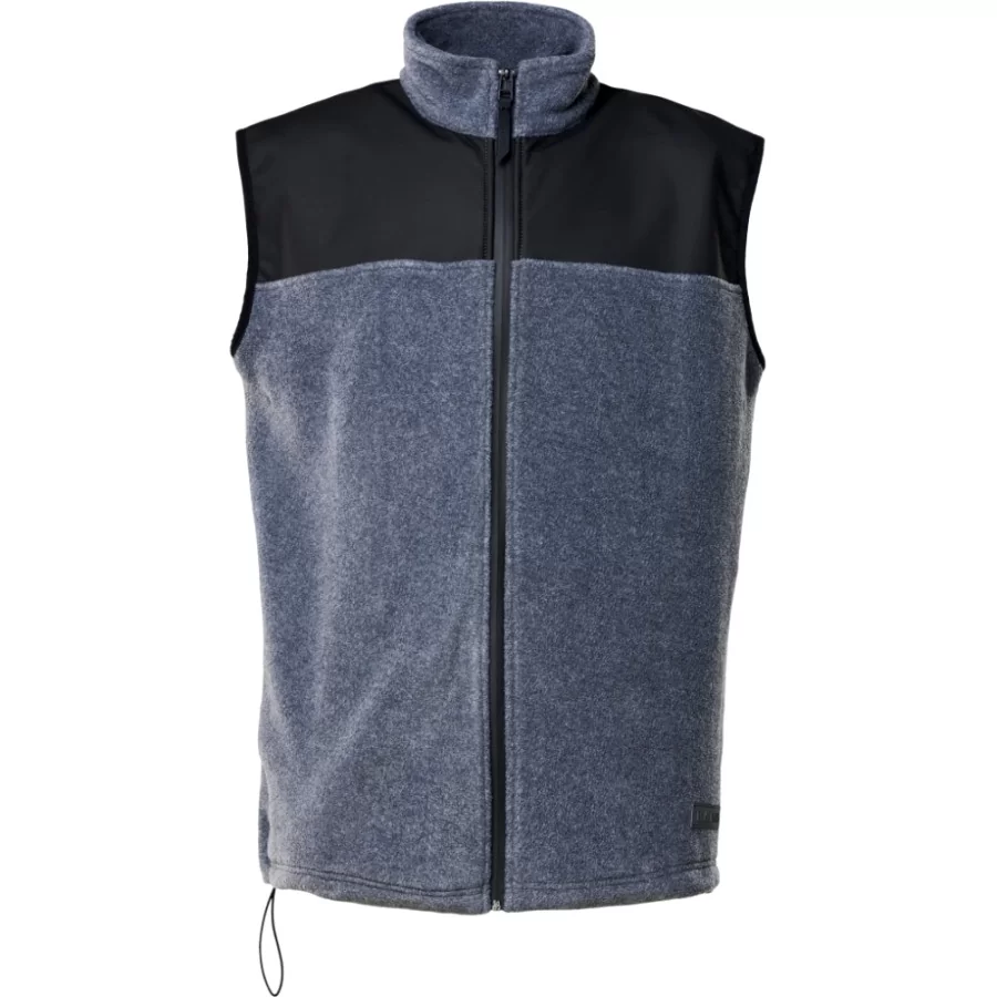 RAINS Fleece Vest GRØN, 2-lags fleece m/ PU-skuldre, UNISEX
