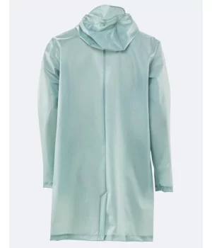 RAINS "Hooded Coat FOGGY" gennemsigtig regnjakke, UNISEX
