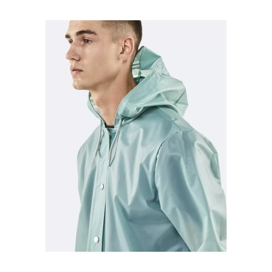 RAINS "Hooded Coat FOGGY" gennemsigtig regnjakke, UNISEX