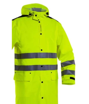 GRUNDÉNS "Orion 360" X-long raincoat (135 cm) EN ISO 20471-3 approved