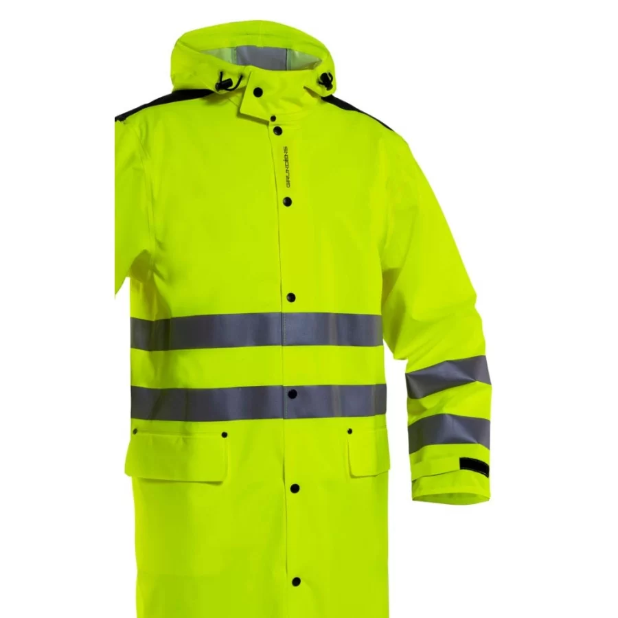 GRUNDÉNS "Orion 360" X-long raincoat (135 cm) EN ISO 20471-3 approved