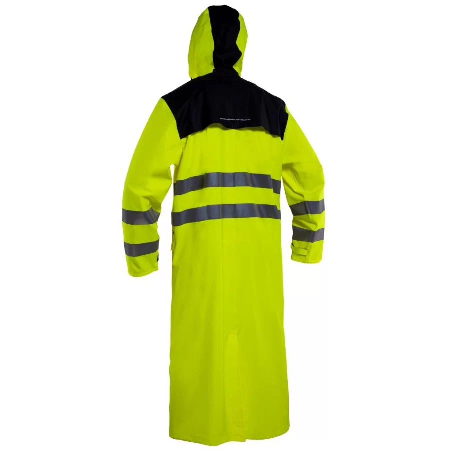 GRUNDÉNS "Orion 360" X-long raincoat (135 cm) EN ISO 20471-3 approved