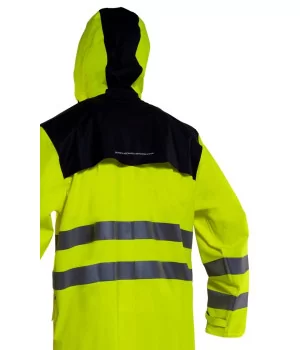 GRUNDÉNS "Orion 360" X-long raincoat (135 cm) EN ISO 20471-3 approved
