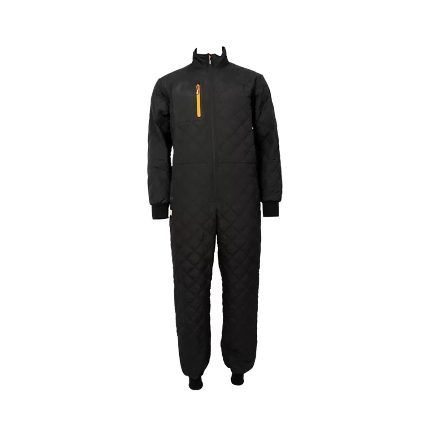 OCEAN "Outdoor Quilt" termodragt HERRE, sort, grøn og navy blå med orange detaljer