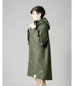 TRETORN regnjakke "Parka Coat ECO" i PU-coatet GENANVENDT polyester