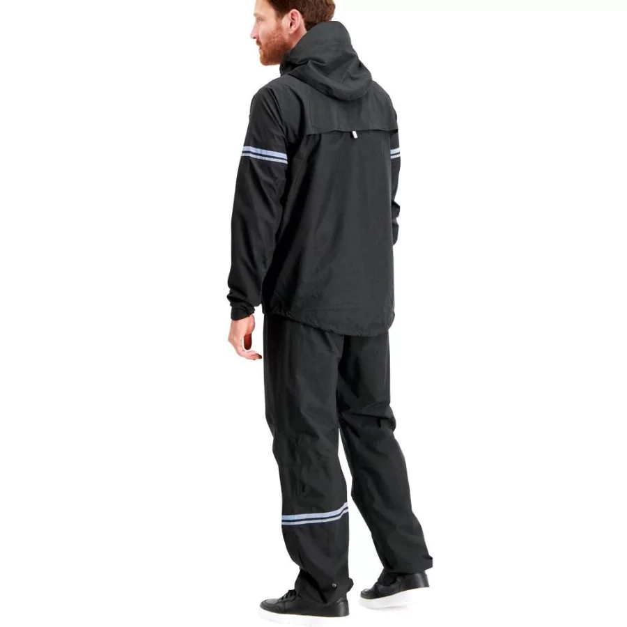 AGU "Original 5.000" cycling rain trousers BLACK, breathable, ergonomic, unisex-design