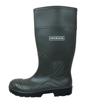 OCEAN Waders "Classic" m/ sikkerhedsstøvle OCEAN "Safety S5" OLIVE GRØN