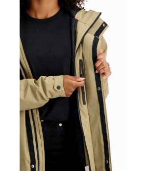 AGU "City Slick 10,000" long raincoat for MEN & WOMEN, beige, breathable