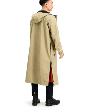 AGU "City Slick 10,000" long raincoat for MEN & WOMEN, beige, breathable