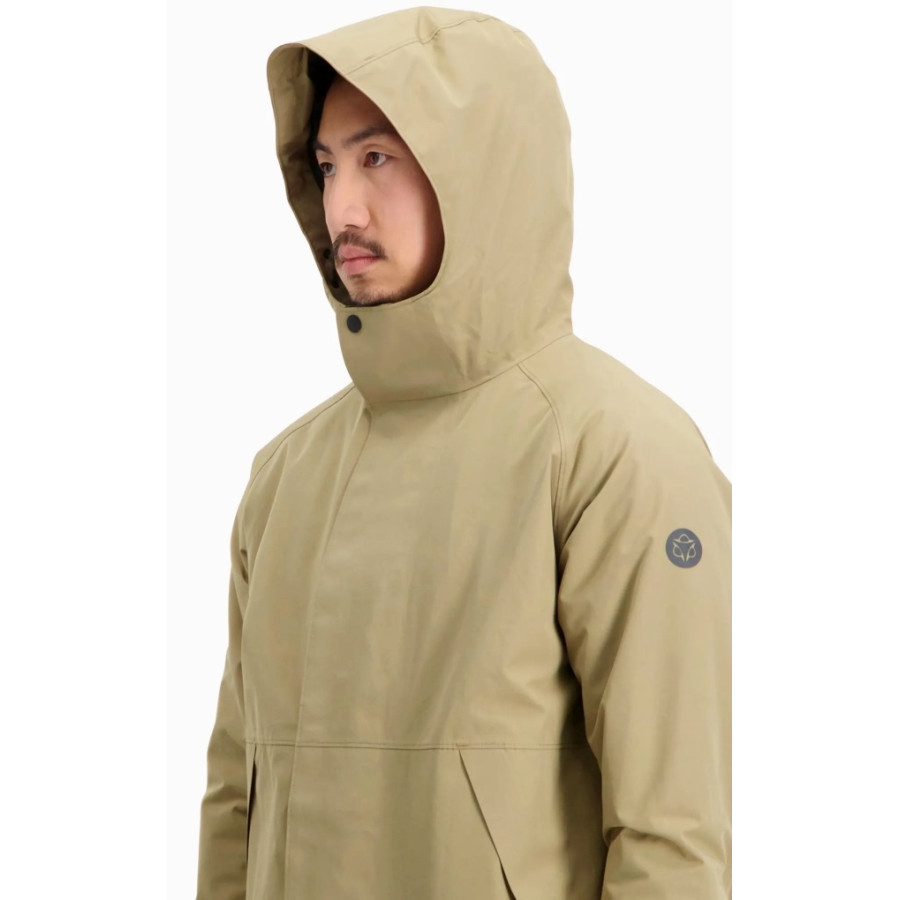 AGU "City Slick 10,000" long raincoat for MEN & WOMEN, beige, breathable