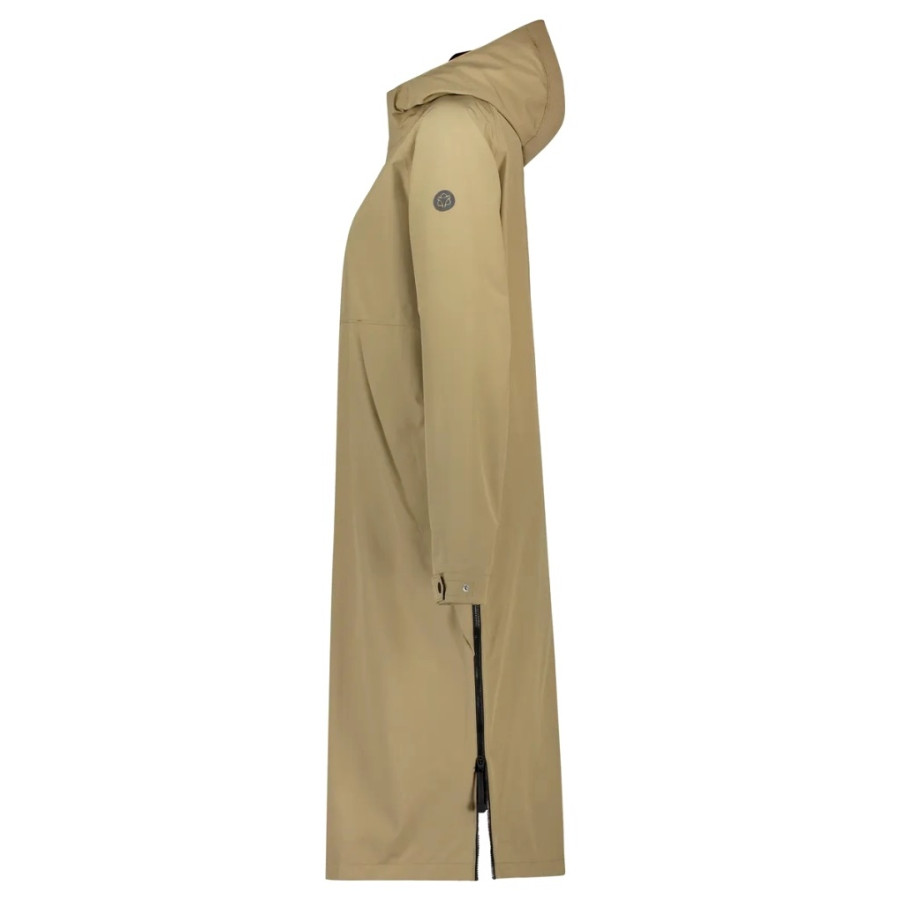 AGU "City Slick 10,000" long raincoat for MEN & WOMEN, beige, breathable
