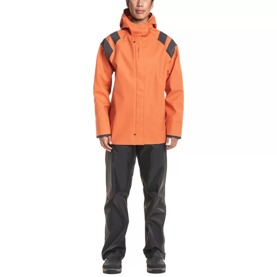 GRUNDÉNS "Sedna 462" regnjakke m/ lynlås og neopren manchetter