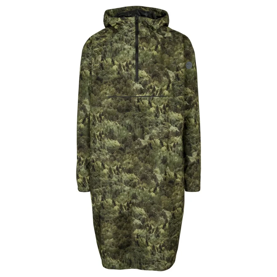 AGU "Motion Poncho" rain poncho with long sleeves, Camouflage